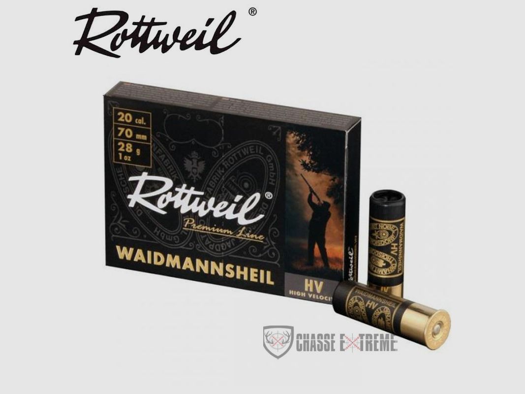10 Nabojów ROTTWEIL Waidmannsheil HV 28g Kal. 20/70