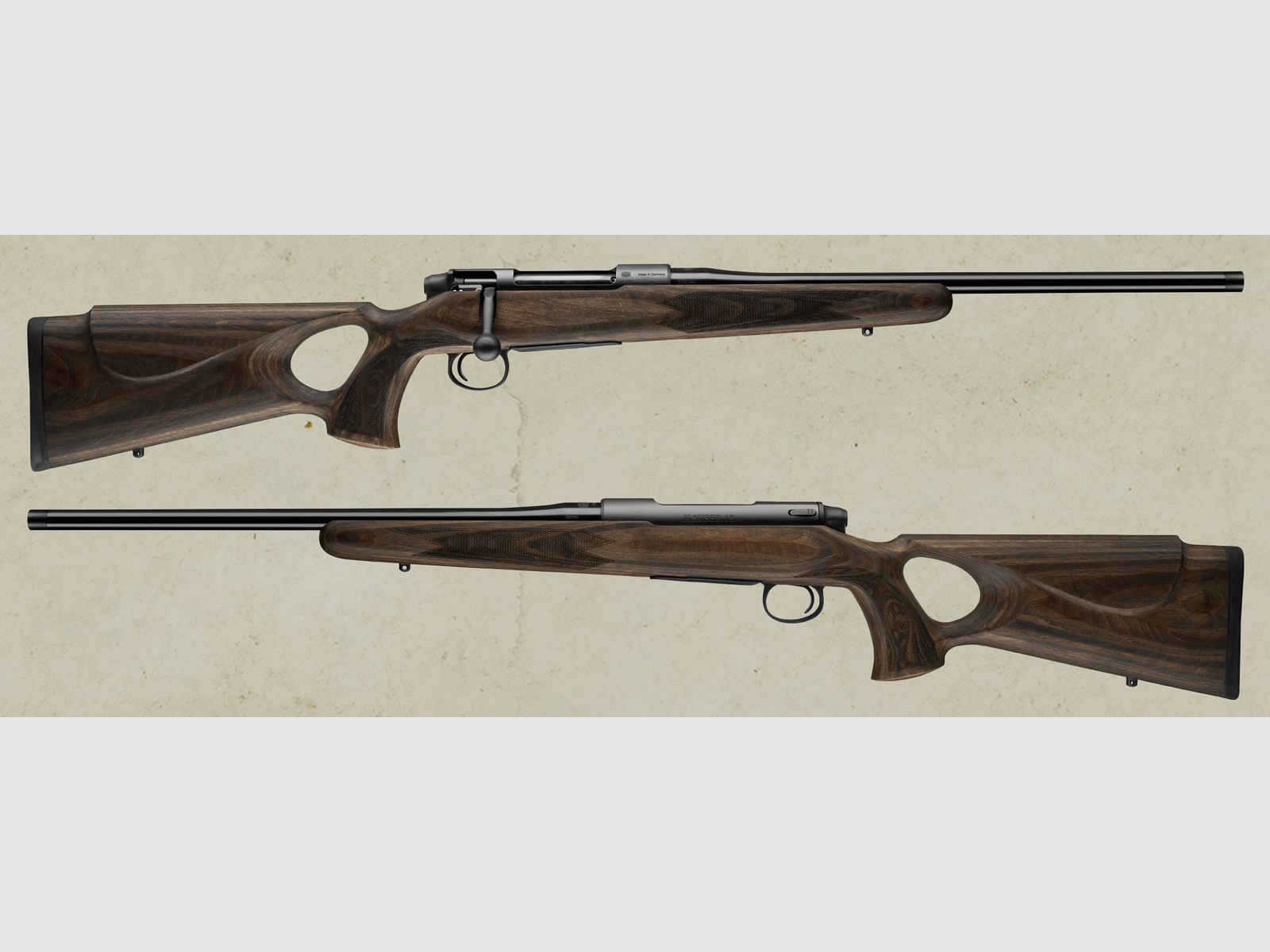 Mauser repeating rifle M18 Pure max laminated wood stock M15x1 muzzle thread .308Win /51erLL