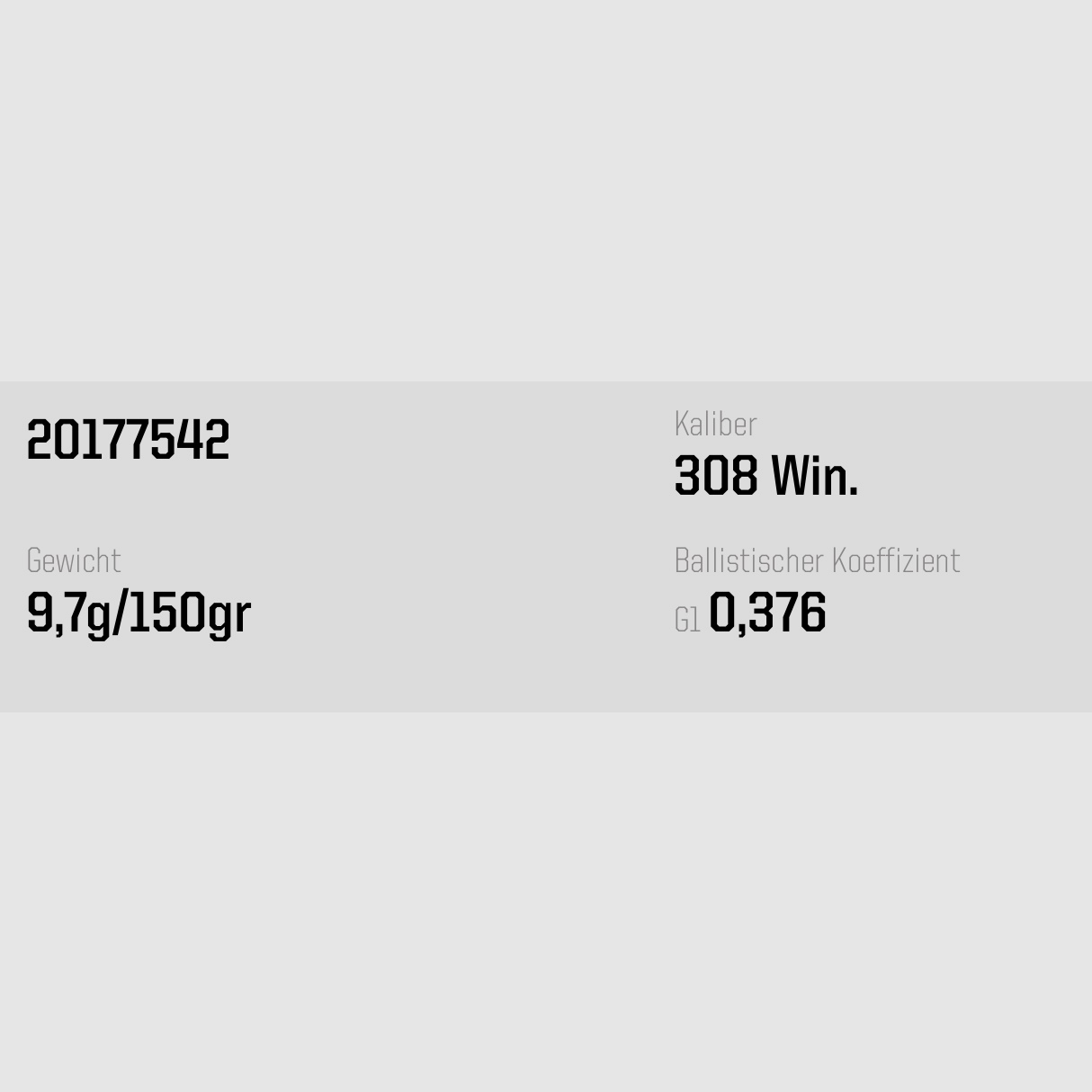 Norma Ecostrike .308 Win. Silencieux Ecostrike 9,7g 150gr. Munitions de carabine