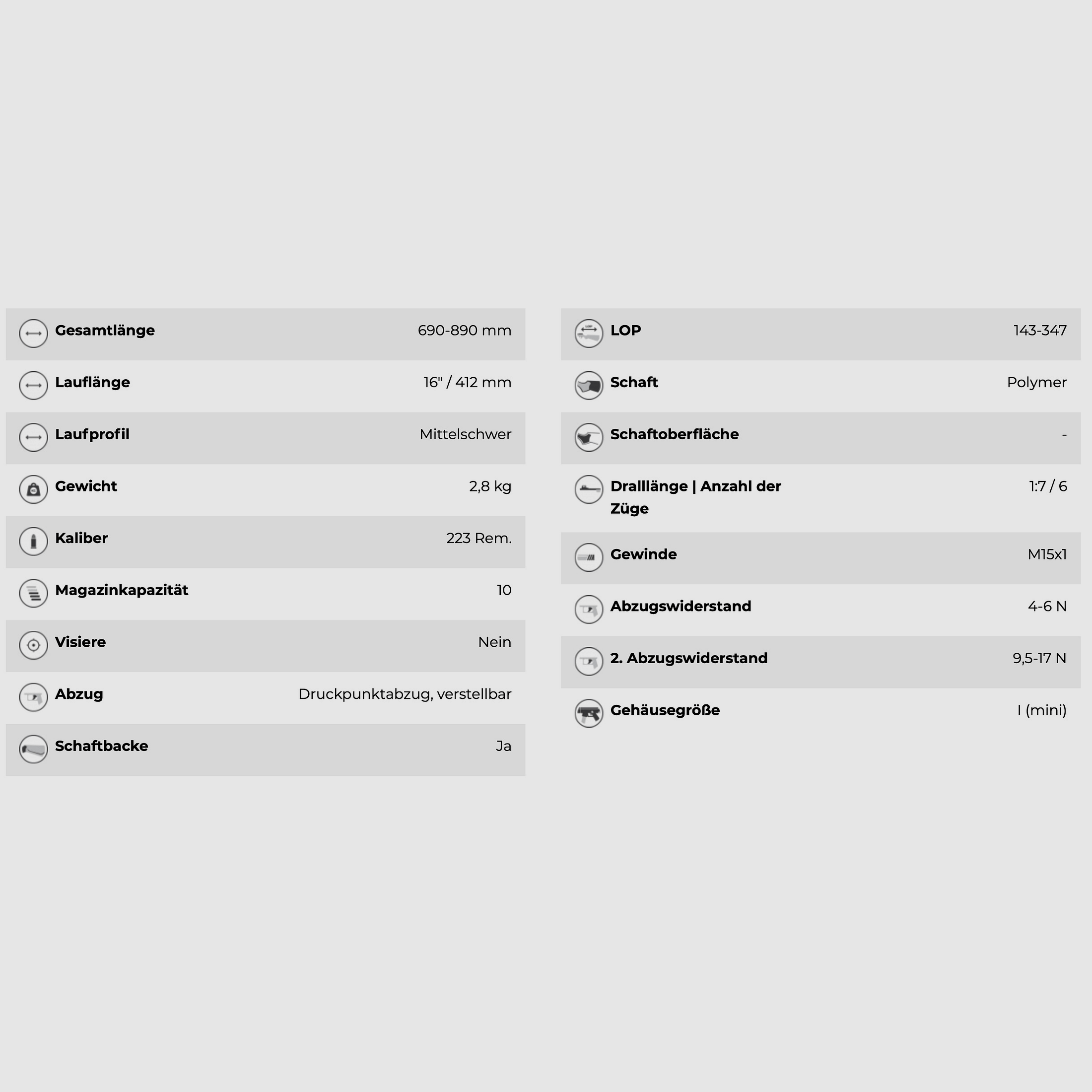 CZ 600 Trail karabin powtarzalny .223 Rem. z teleskopowym łożem system M-Lock 412mm LL