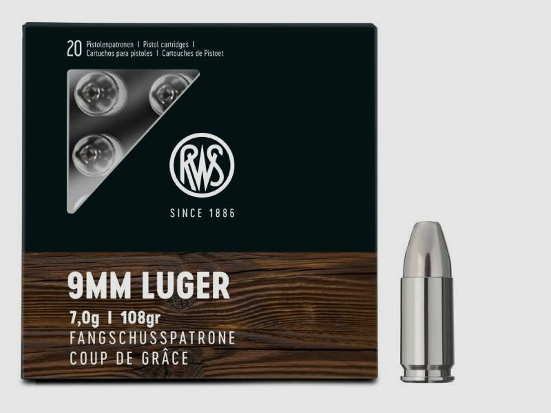 RWS 108grs Fangschuss HP 20PCS 9mmLuger