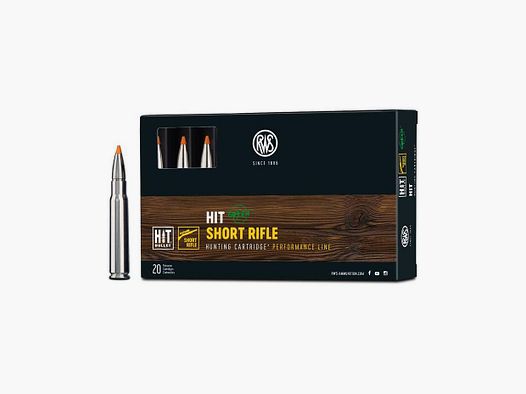 RWS 8×57 JS HIT Short Rifle 10.4g/160gr 20pcs