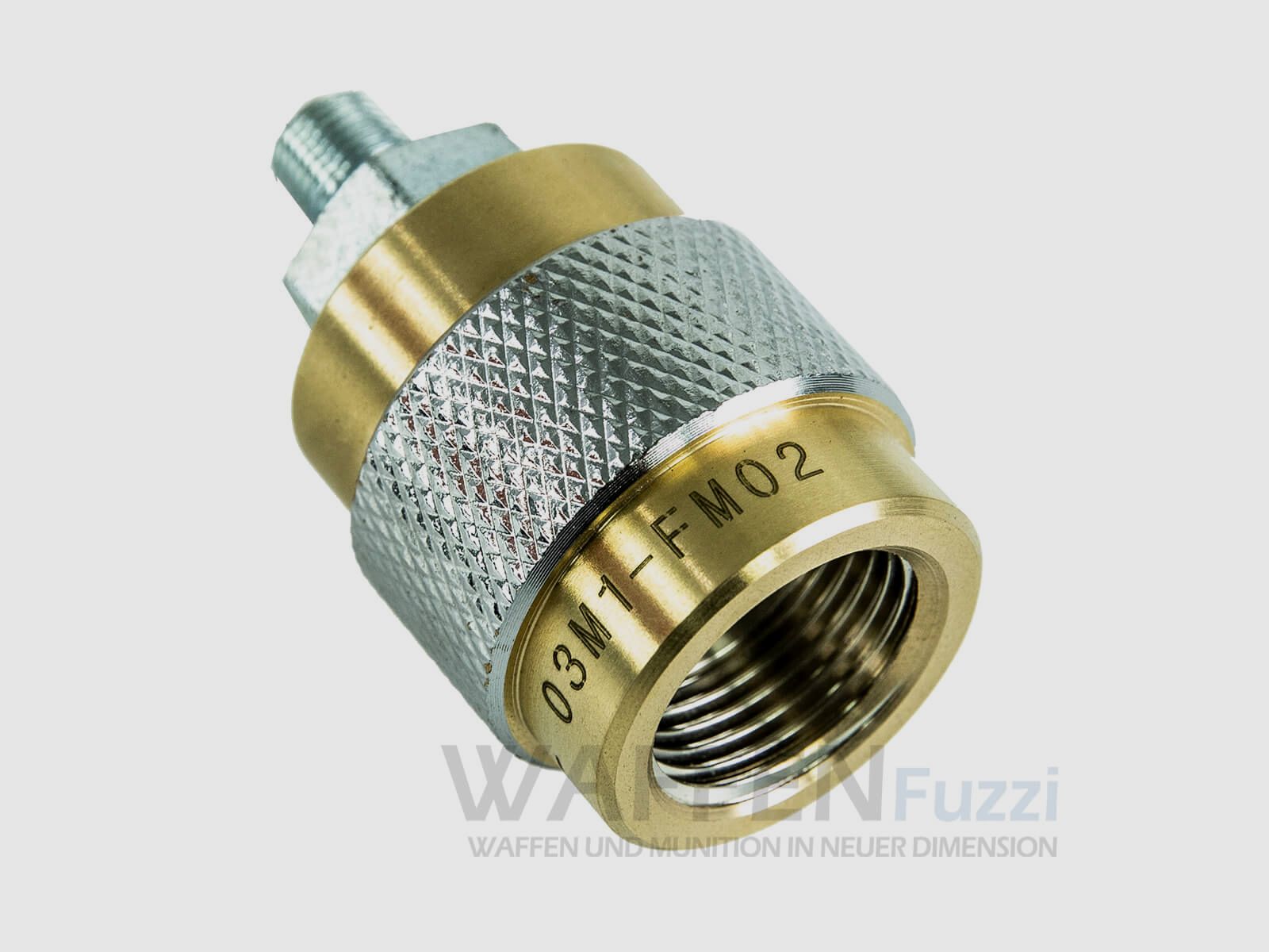 Adaptador de cartuchos hembra de 200 bar a macho de 3/8 BSP