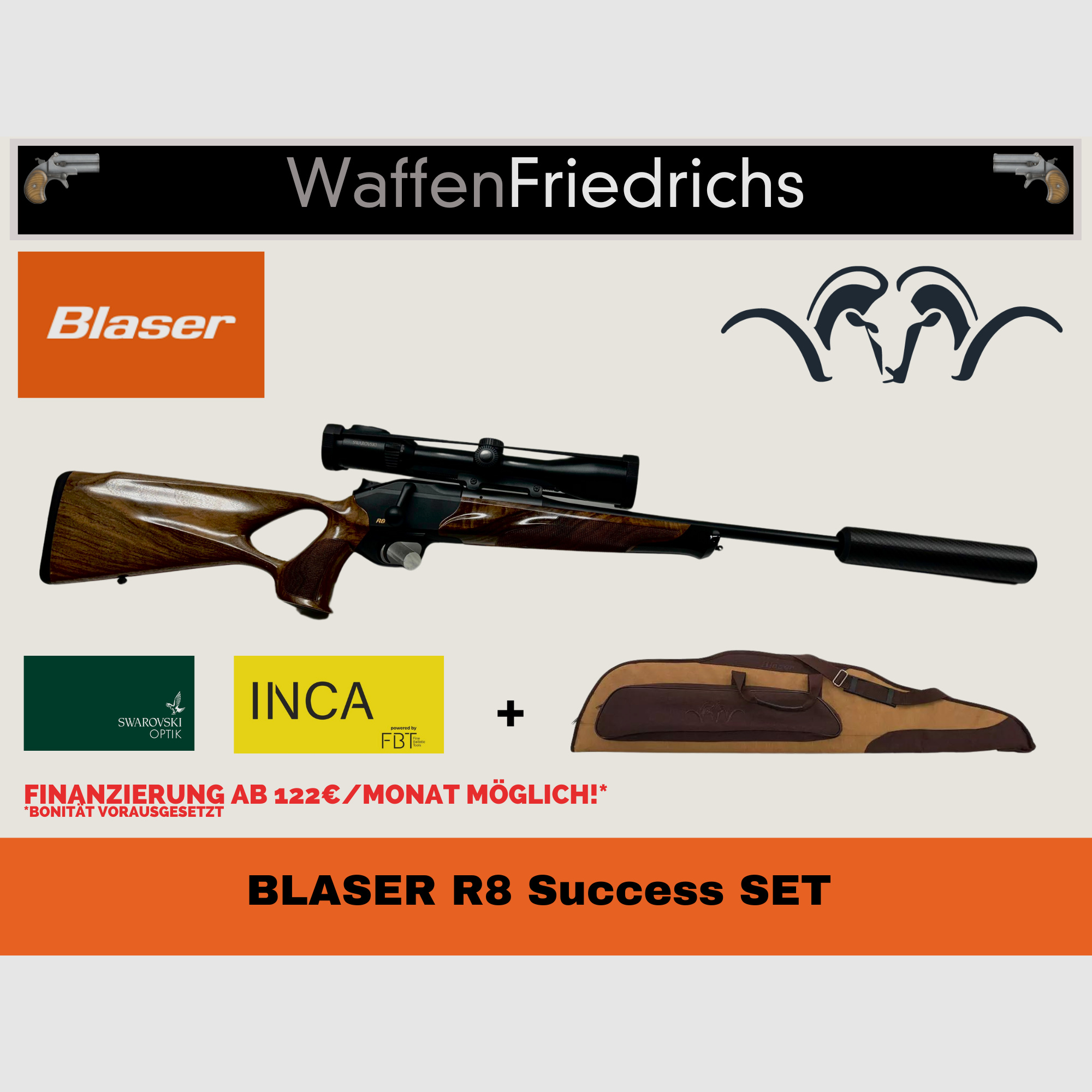 BLASER R8 Success Komplettangebot SET - WaffenFriedrichs