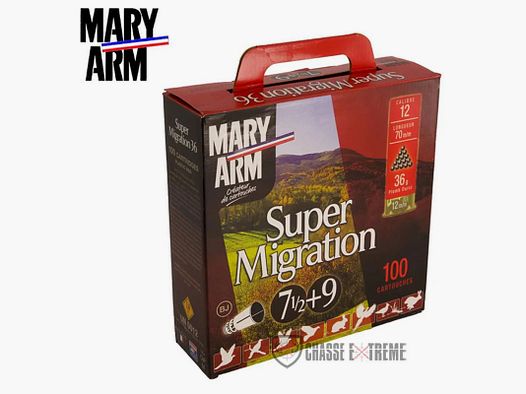 Pakiet 100 nabojów MARY ARM Super Migration 36gr Kal. 12/70 PB 7.5+9