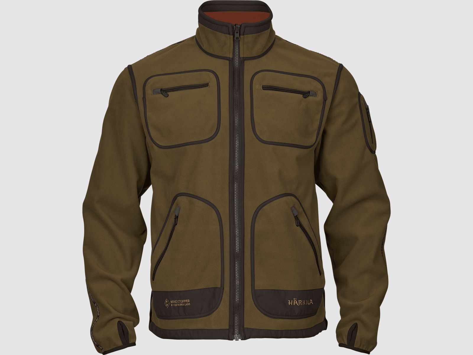 Härkila Kamko Fleece Uomini Verde Oliva Scuro/Spezie Arabe, XL