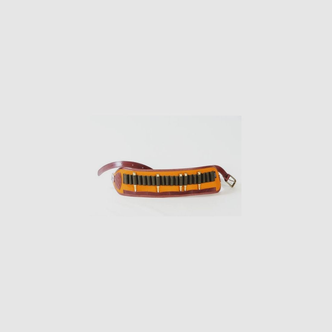 Gewehrpatronentasche aus orangefarbenem Cordura 20 Fächer Buffetteria Spadoni
