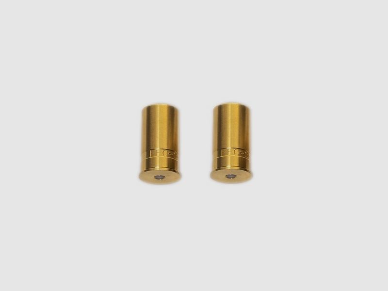 2 Blank Cartridges Brass Shotgun 12GA