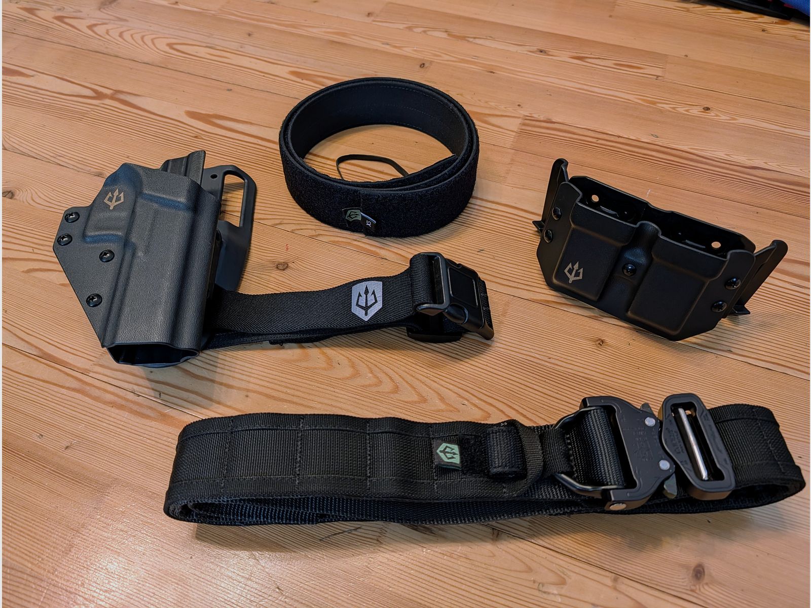 Black Trident Holster Mag Carrier Belt