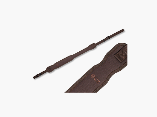Cinghia per fucile CZ nylon / gomma - marrone