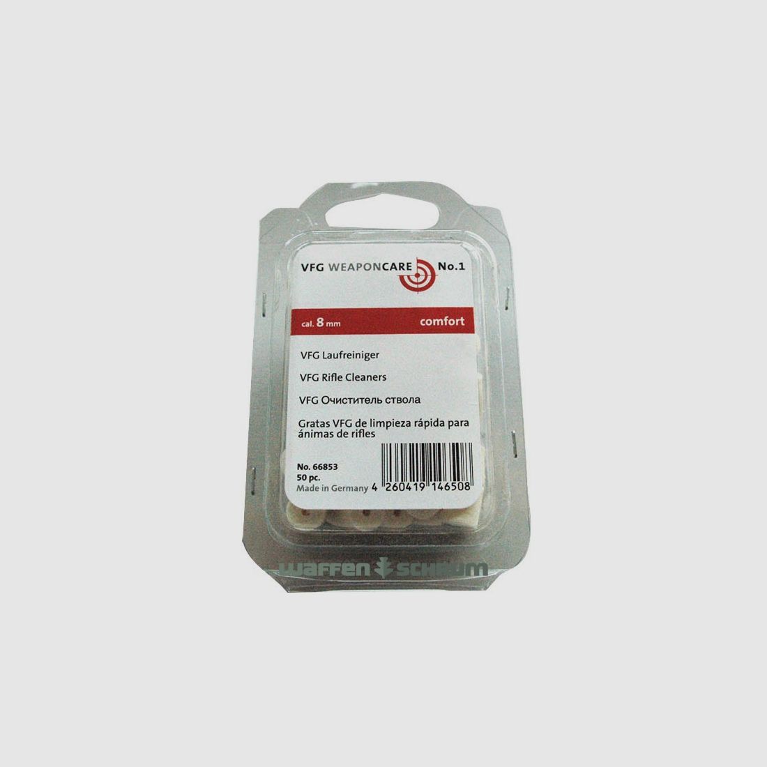 VFG Laufreiniger Filz Kaliber 8mm Comfort 50 Stück