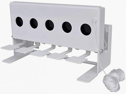 BLANCO DE BIATLÓN CON 5 OBJETIVOS - PARA RIFLES DE AIRE