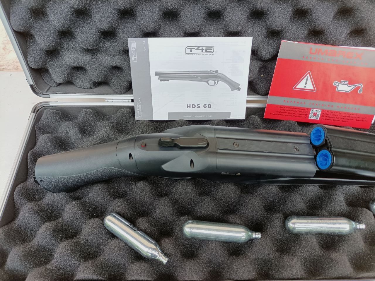 Umarex HDS 68 T4E CO2 Markierer Shotgun Schrotflinte mit Munition Koffer Rechnung original Slugmaker.688 t4e