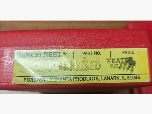Forster Benchrest 5,6x50R matriz nueva y sin usar