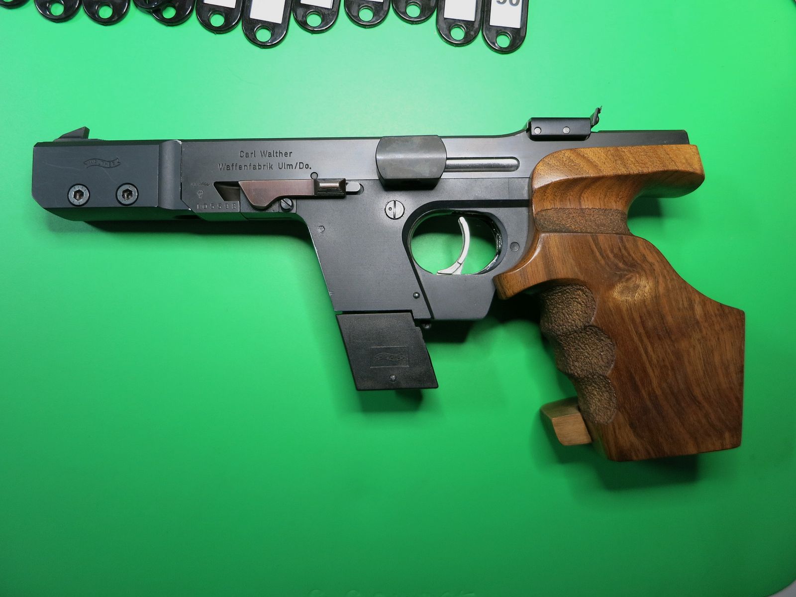 Sportpistool Walther GSP Kaliber .32 SW long WC, Sportgreep + verwisselsysteem .22lr      #65+66