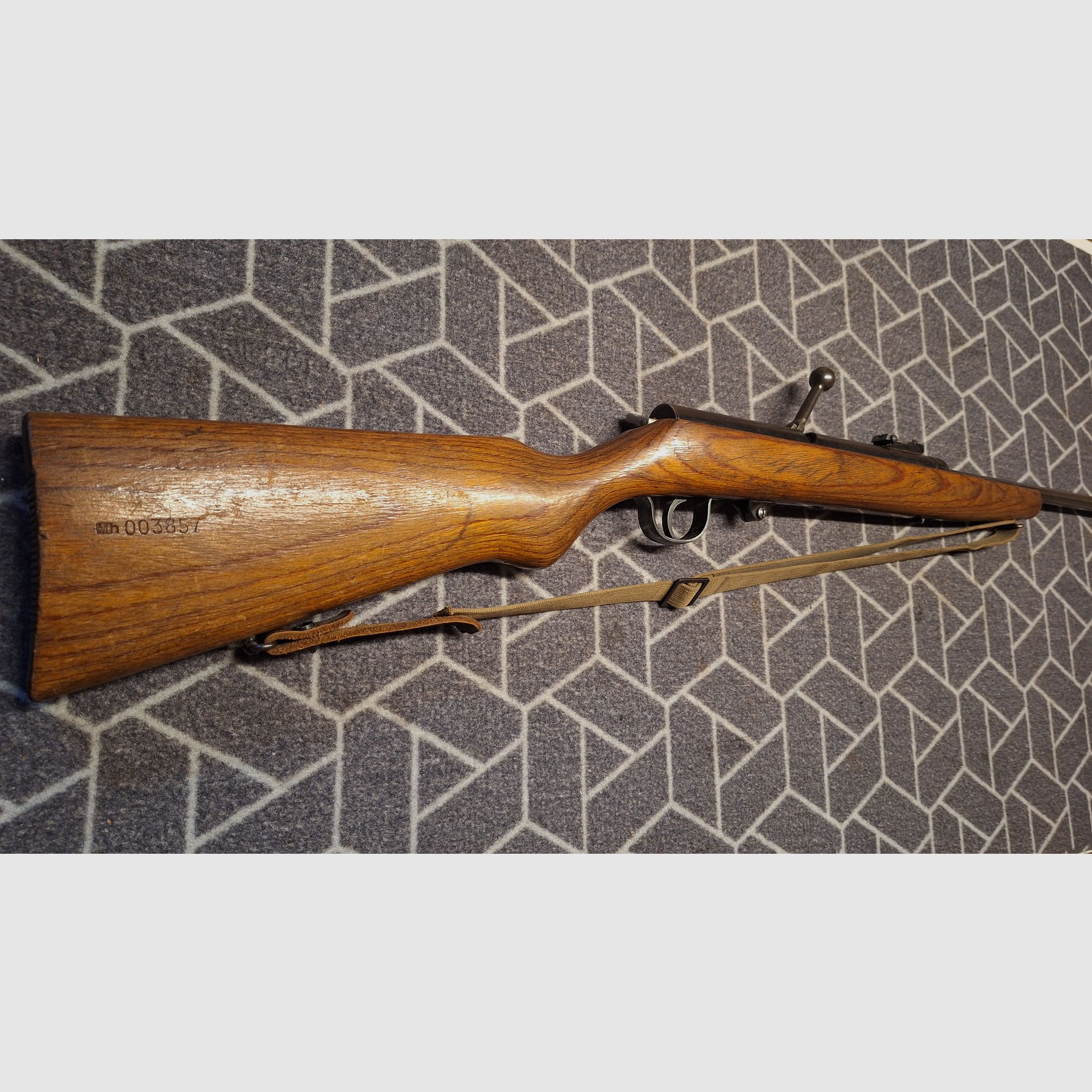 Haenel Suhl Sport Modell 49a (no 310) con correa, funda y cargador de 12!