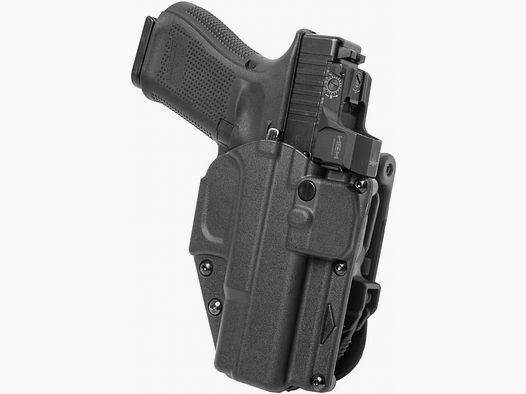 Rapid Force Level II-dutyholster voor Glock 19 – zonder lamp – vergrendelende riemlus (zwart) Alien Gear
