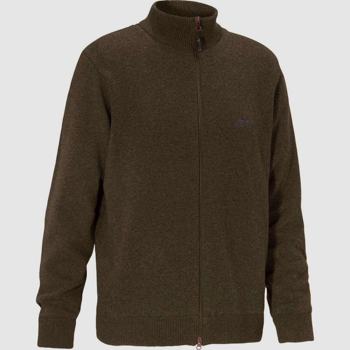 Swedteam Brad Classic Sweater with Full Zip Brown 3XL