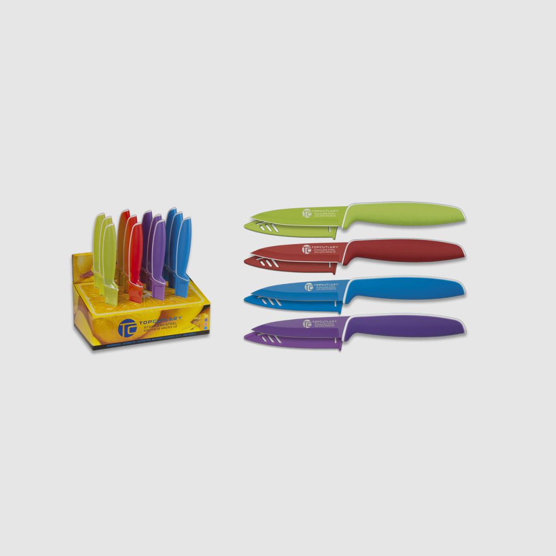 Moderne schilmes 9cm lemmet - rood