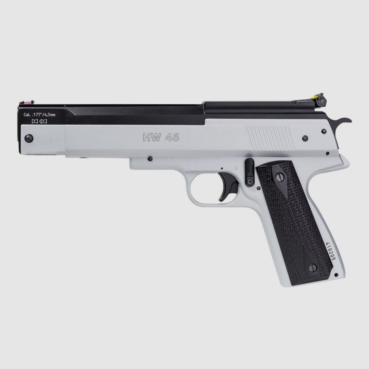 Weihrauch HW 45 Stainless Look Pistola ad aria Cal. 4,5 mm Diabolo