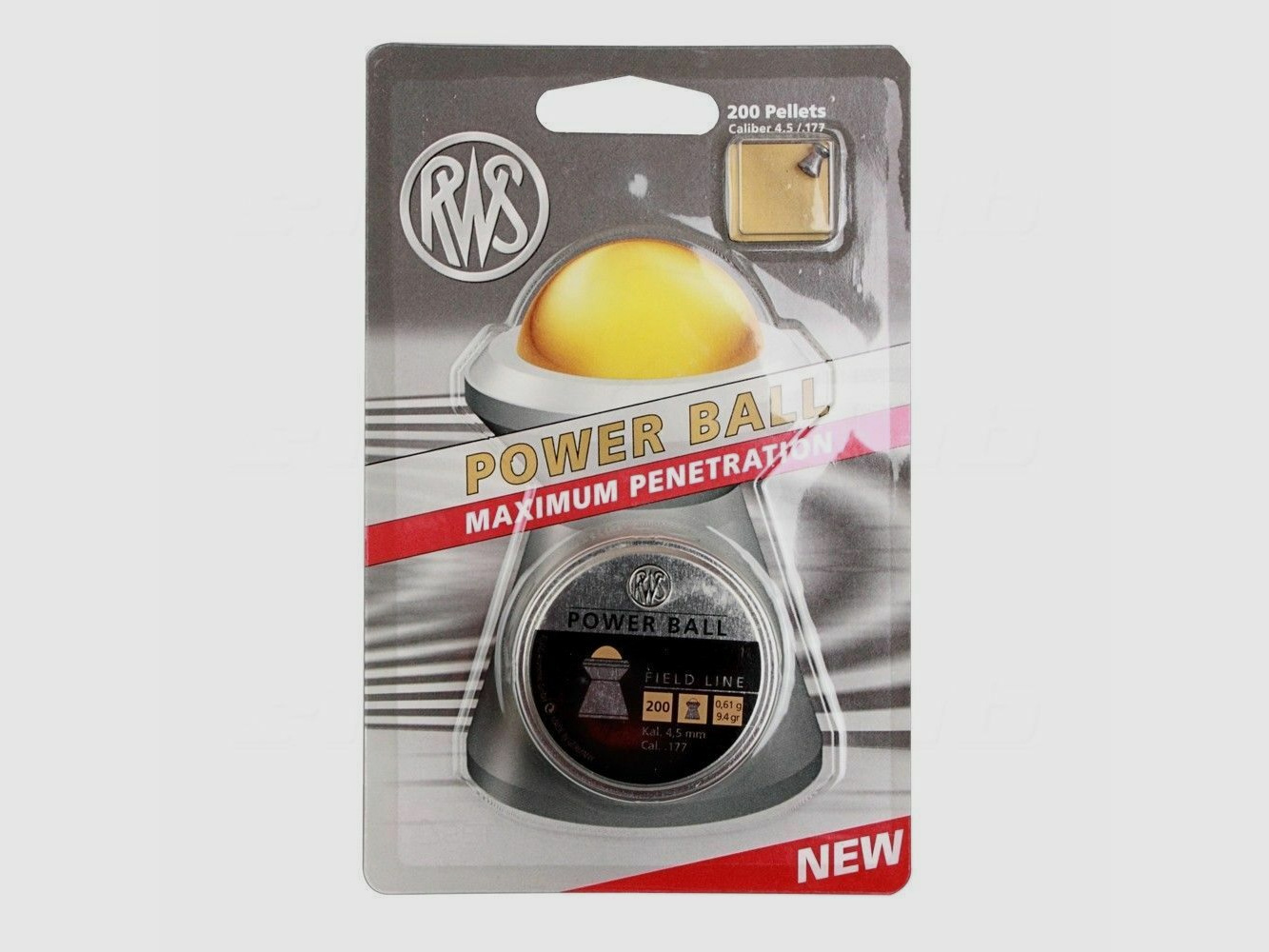 RWS Power Ball 0.61g 200 pcs 4.5mm Diabolo
