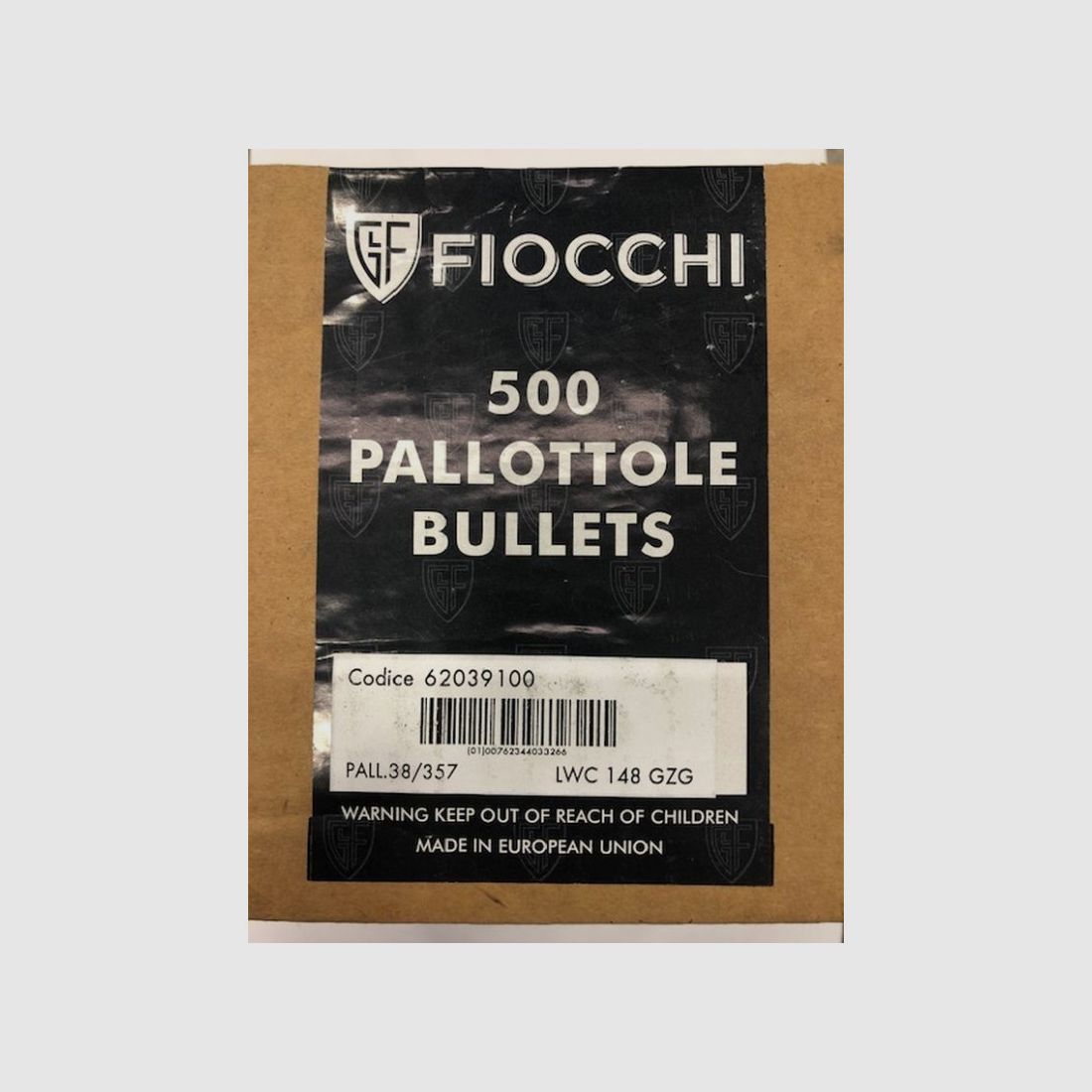 FIOCCHI BALAS DE PLOMO 38/357 GR148WC, imagen 2 de 2