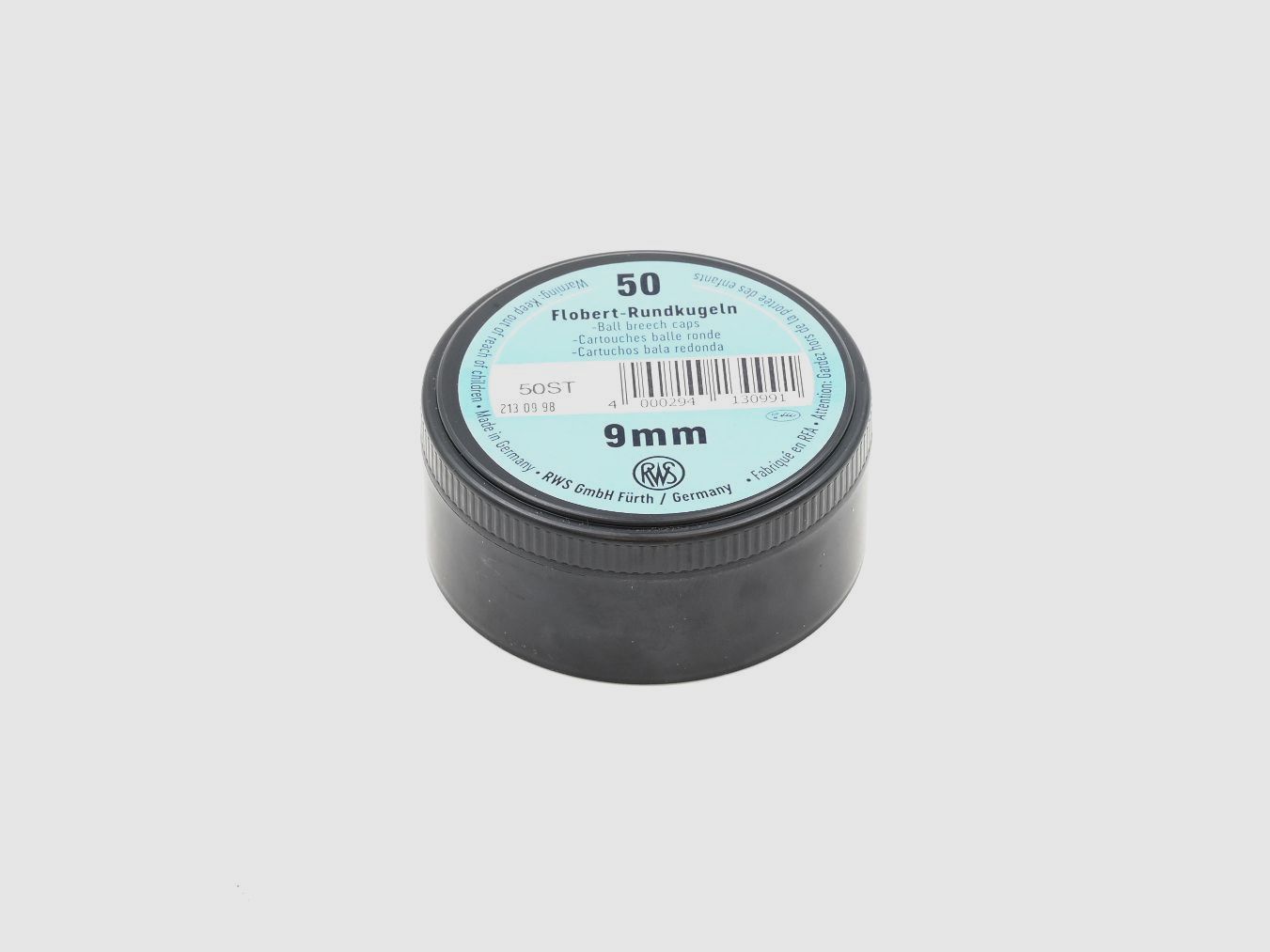 Munition RWS 9mm Flobert RD, 9mm Flobert Ball, 50 Stk.