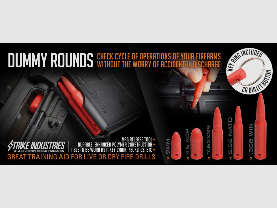 STRIKE INDUSTRIES .45 ACP Dummy Rounds 5pcs, Bild 2 von 2
