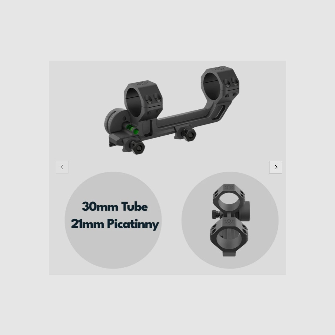 Vector Optics SCACD-24 Blockmontage mit Wasserwaage & Neigungswinkelanzeige für 21mm Schiene