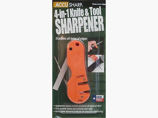 Messerschärfer Accusharp 4in1 - orange,Werkzeugschleifer