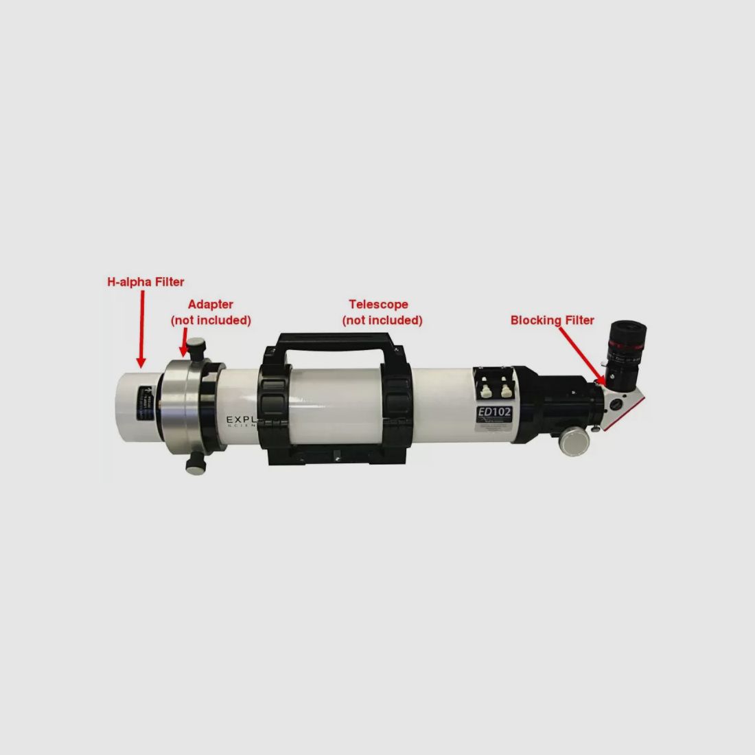 H-Alpha Sonnenfilter LUNT LS60FHa/B1800d1, Bild 3 von 7