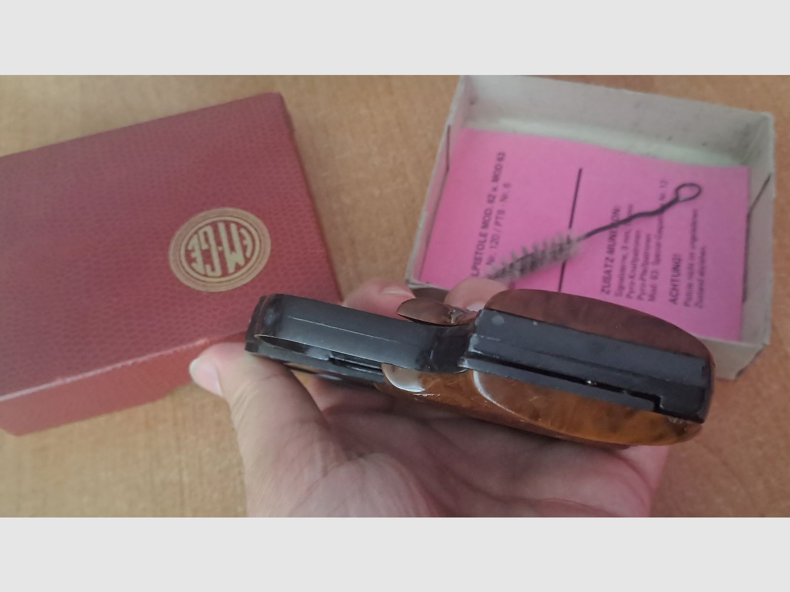 EM-GE Mod. 63 Cal. 6 mm Flobert/ PTB 6 con cargador de repuesto en caja original!
