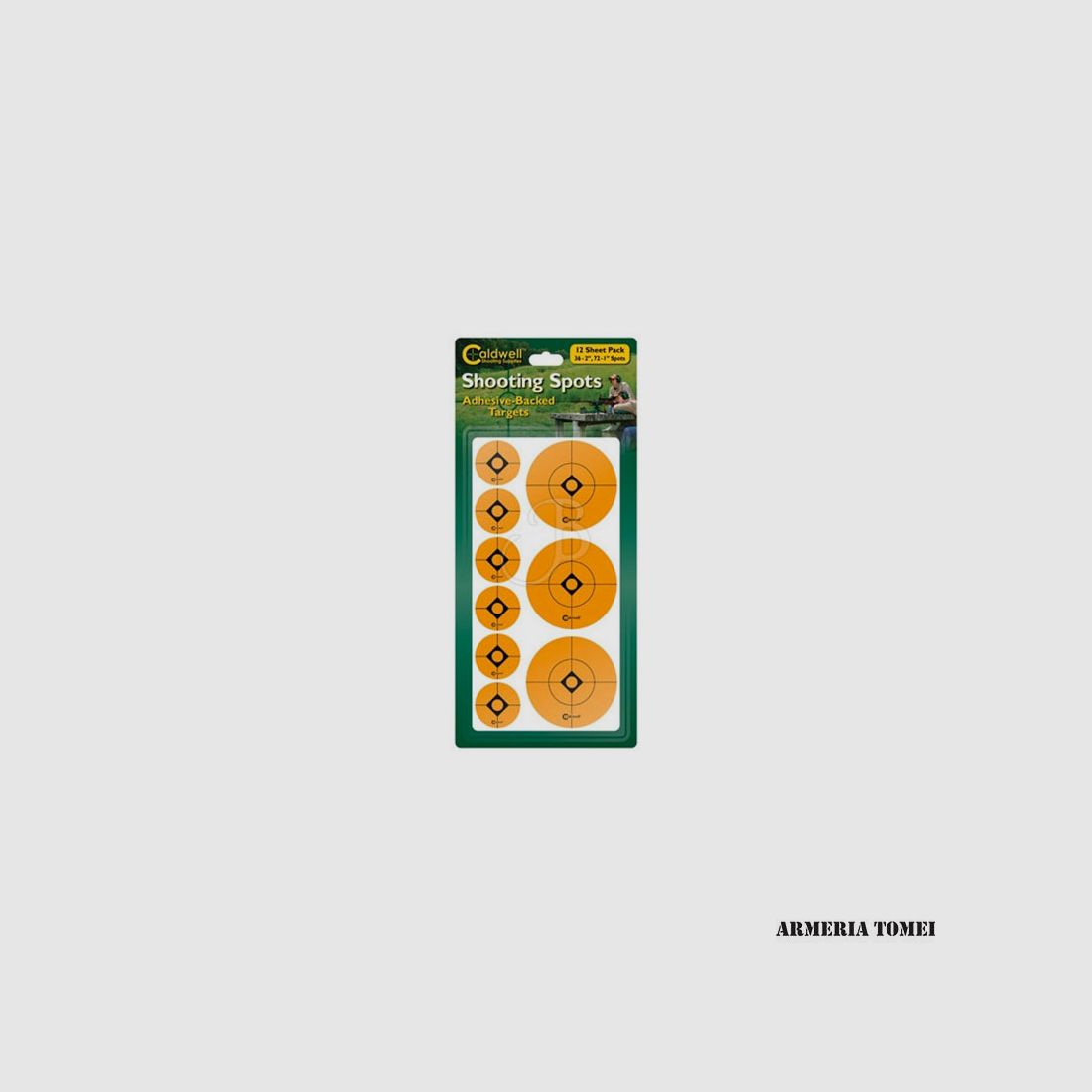 CALDWELL – Plakstickers 1″ & 2″ verpakking van 12 stuks
