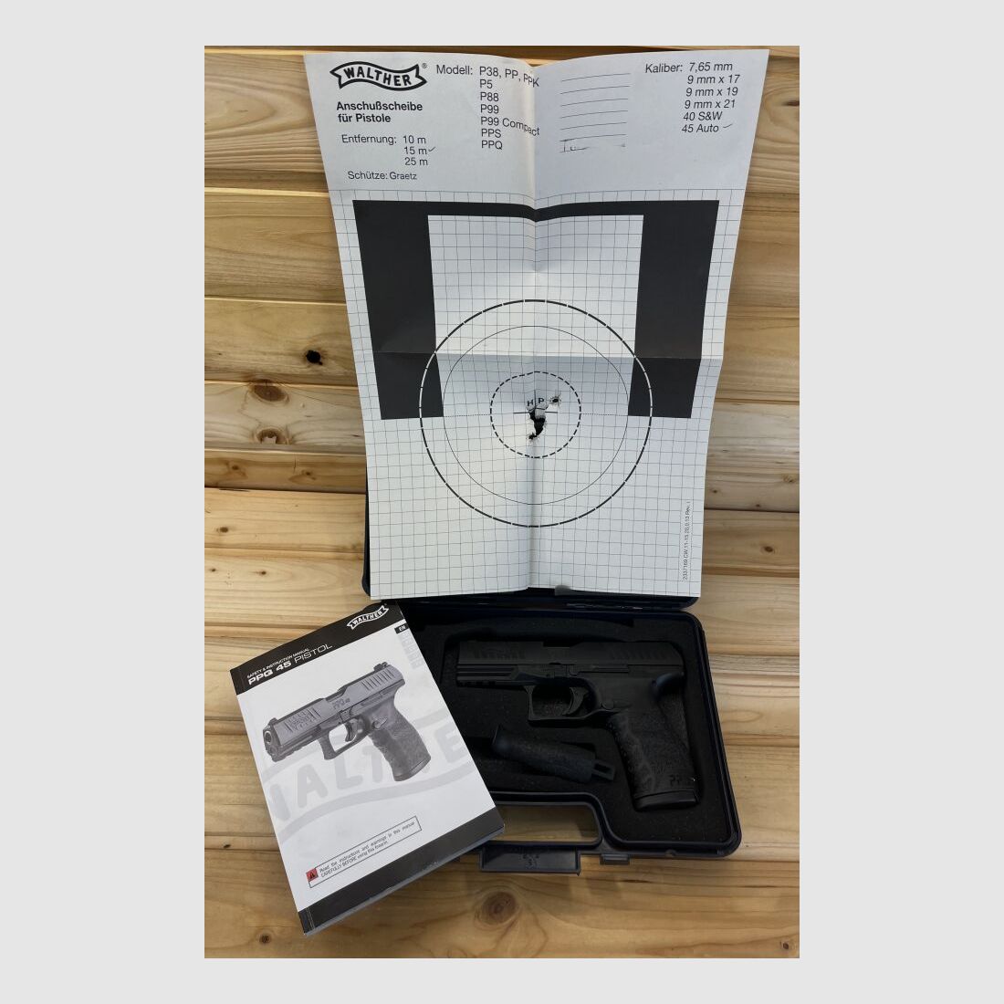 Arme de démonstration Carl Walther PPQ M2 .45 Auto PS International 4,25" 12R .45Auto