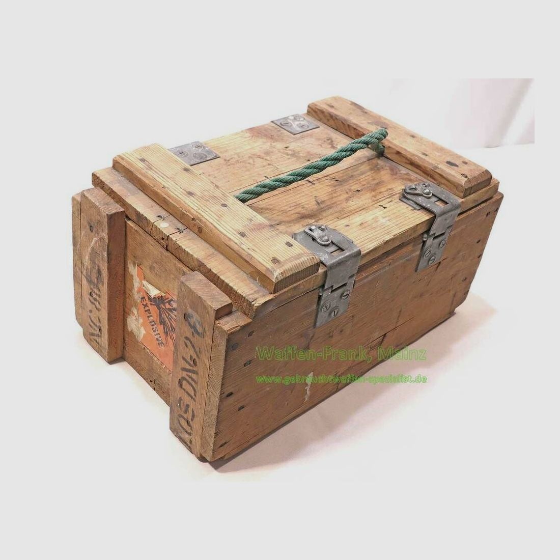 Deutsch Diverse Munitionskiste / Holz Holzkiste / Schatztruhe