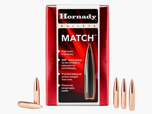 Hornady BTHP Match Pociski 6,5 mm/.264 140 gr | 100 Sztuk Artykuł 26335
