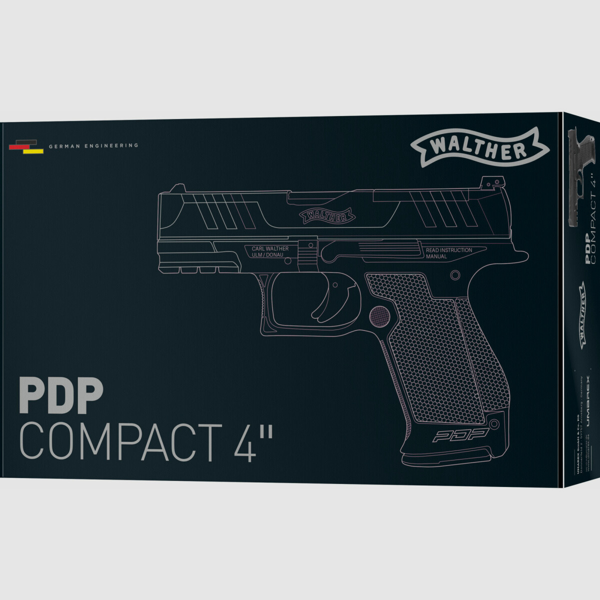 Walther PDP Compact 4" GBB Pistol Airsoft in Nero | VfC