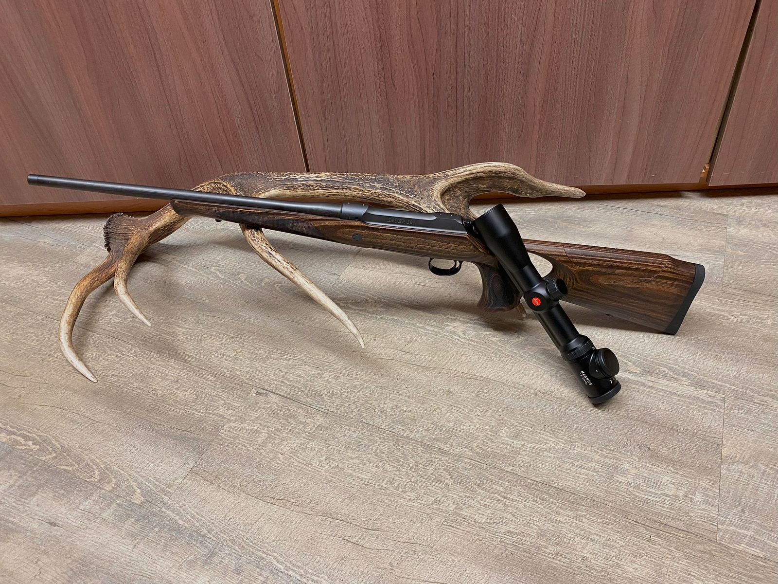 Sauer 101 GTI, with Leica Magnus 1.5-10x42 i, with rail