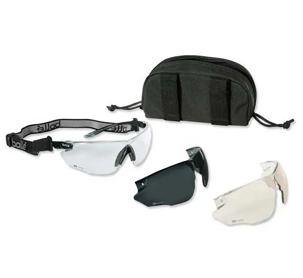 Bolle Tactical – ballistische Schutzbrille COMBAT – Schwarz – COMBKITN
