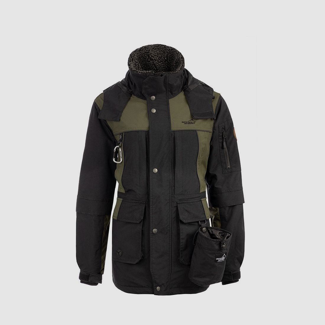 Arrak Outdoor Original Jacket Kobiety Czarny/oliwkowy 2XS