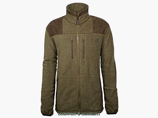 Hubertus Fleecejacke oliv / braun
