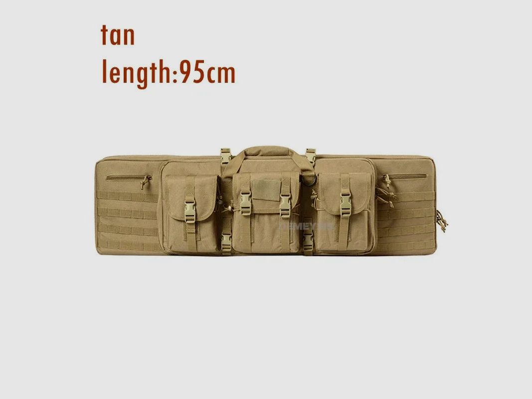 Taktische MOLLE-Waffentasche für 2 Gewehre – 600D Oxford – Rucksack & Tasche – 95 cm / 116 cm – Airsoft, Jagd, Schießsport