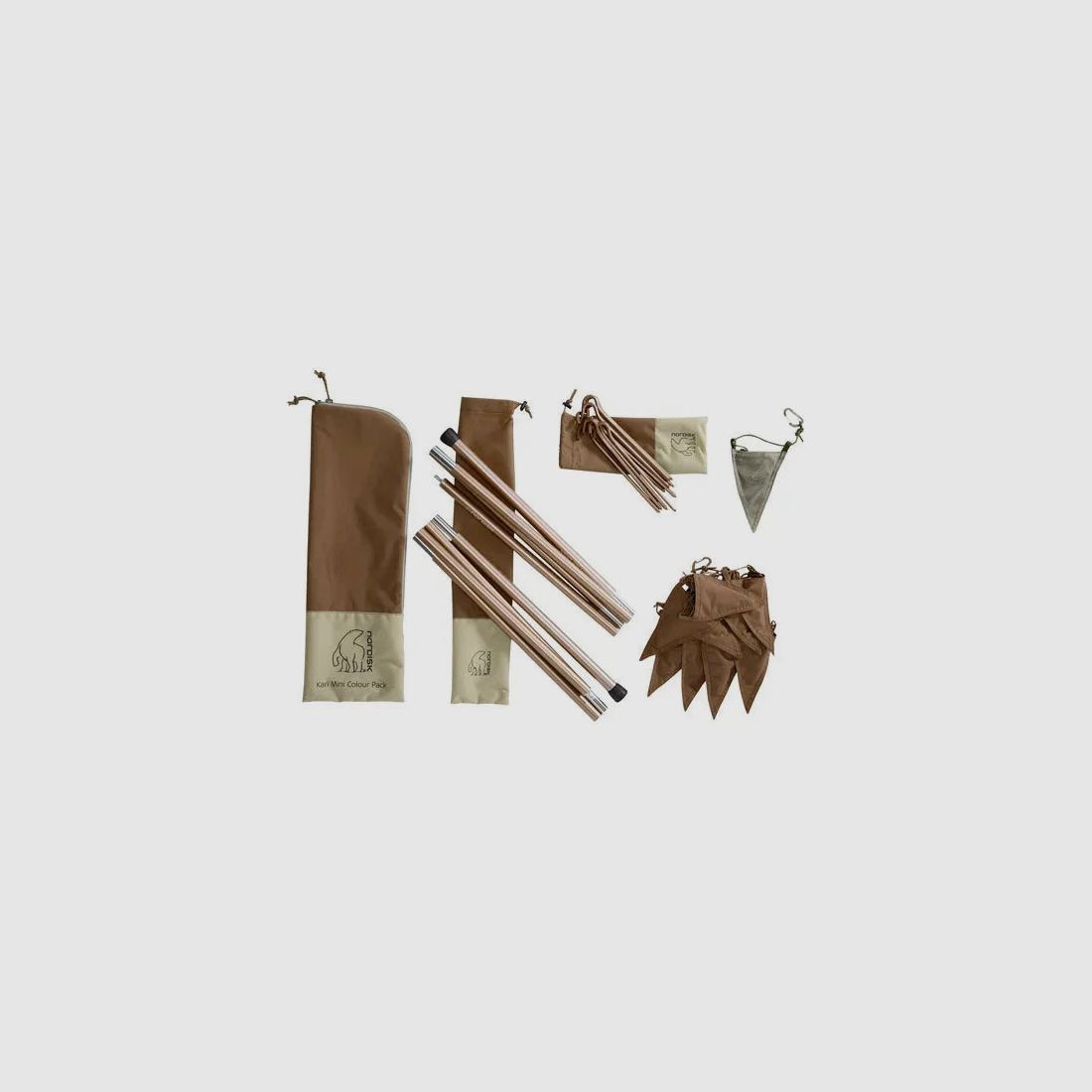Nordisk Zubehör Tarp Kari Tech Mini Colour Packs chocolate