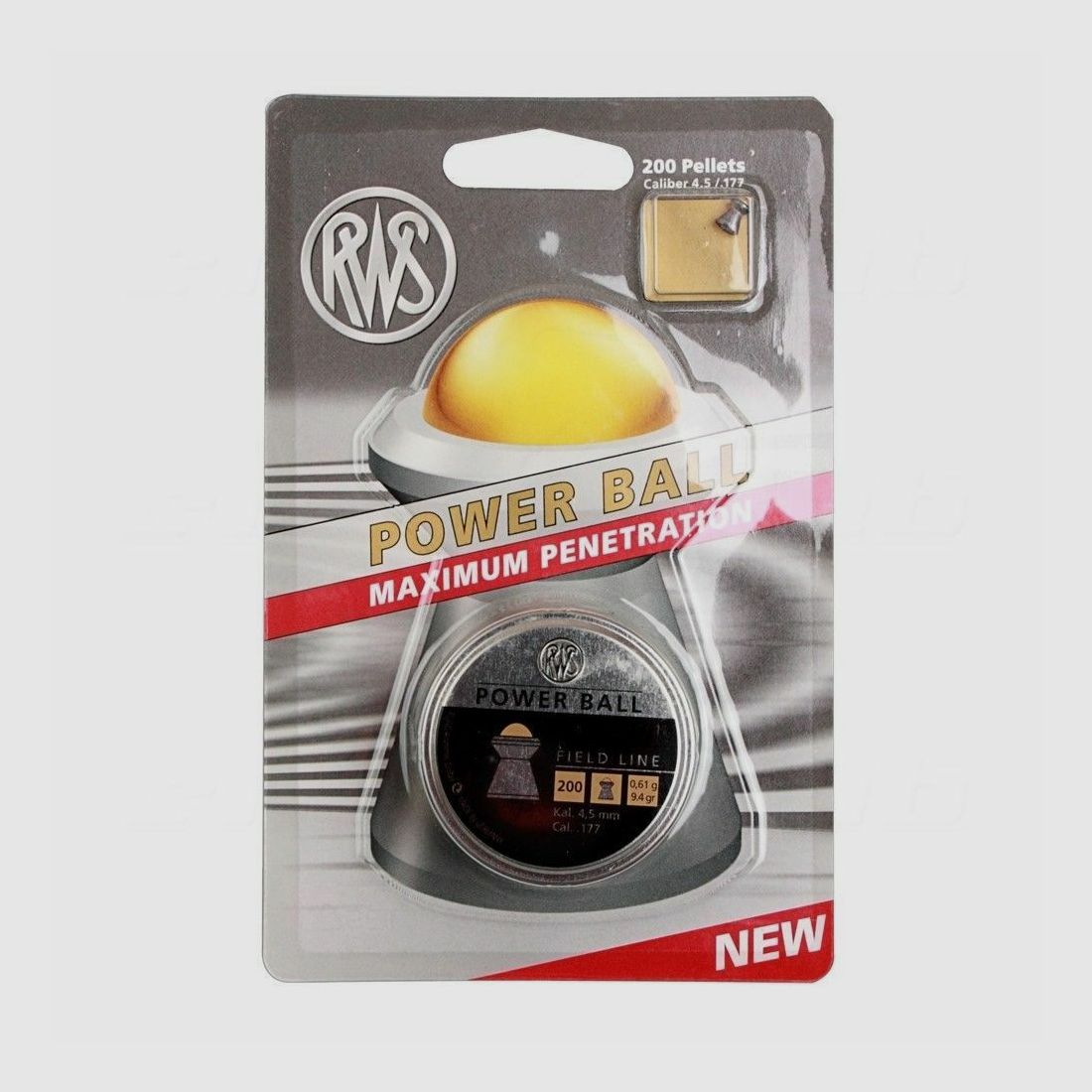 RWS Power Ball 0,61g 200pcs 4,5mm Diabolo