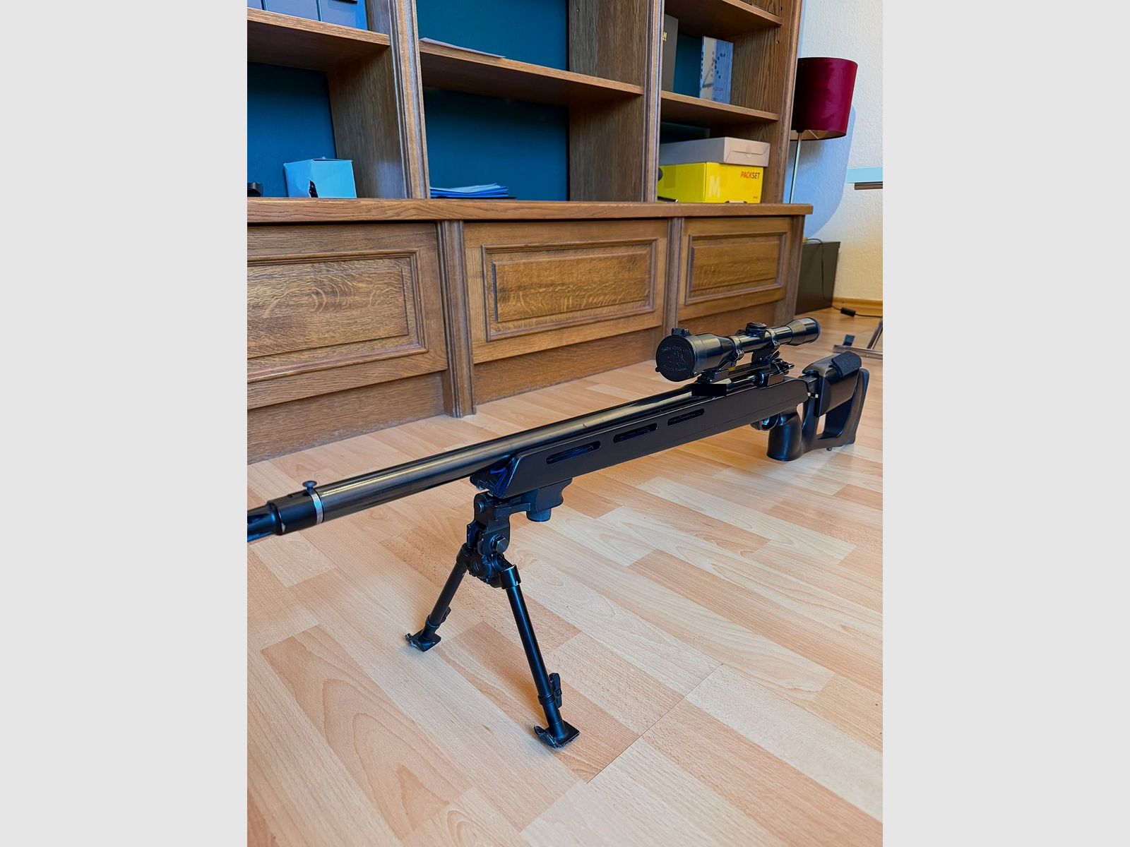 Sporting bolt-action rifle based on FN 30-11 Belgian sniper rifle for right- and left-handed shooters