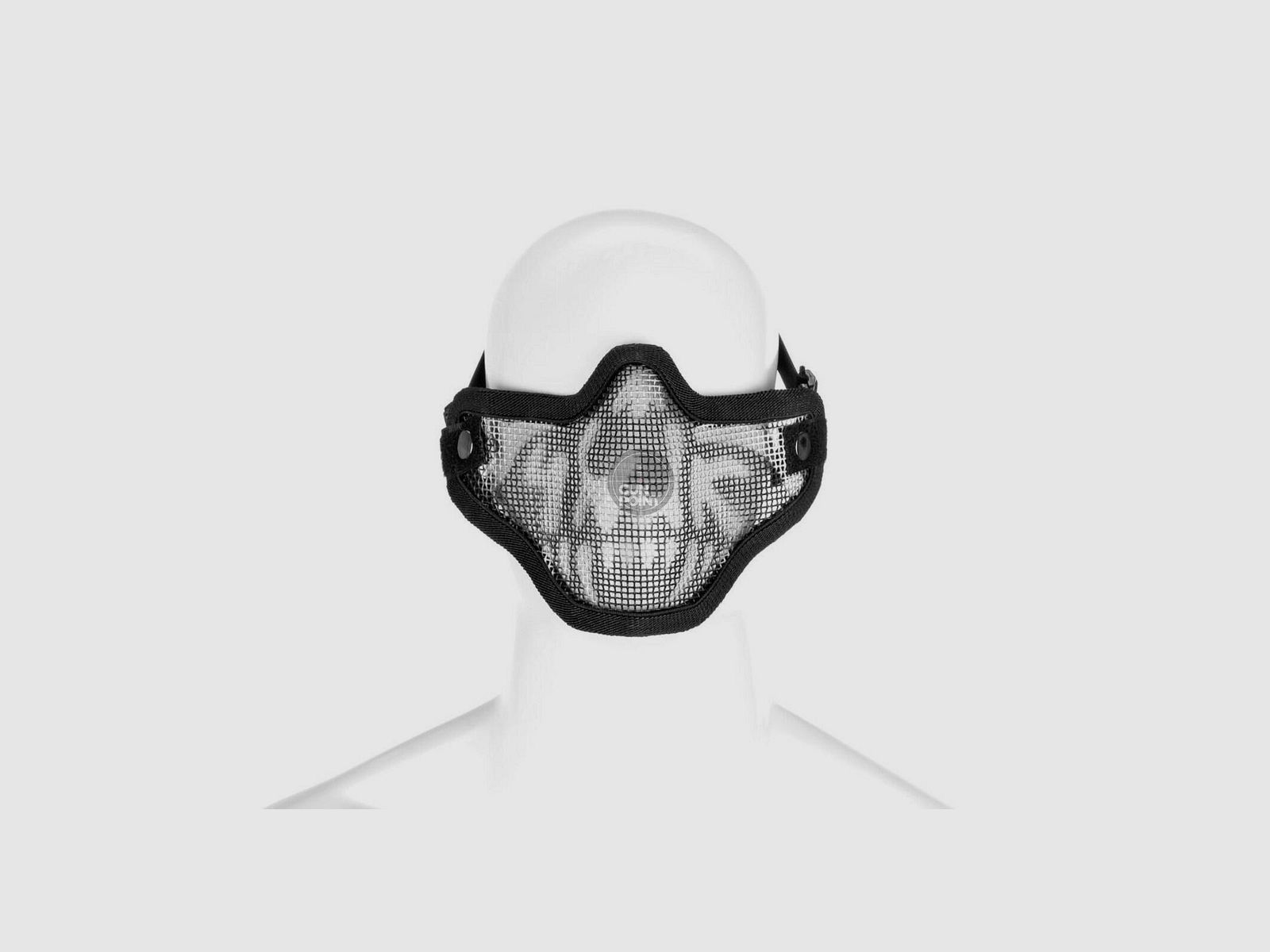 Invader Gear Steel Half Face Mask Death Head-Schwarz