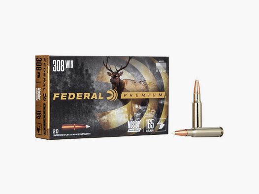 Balles FEDERAL - 308 WIN NOSLER - Vital shok - 165gr