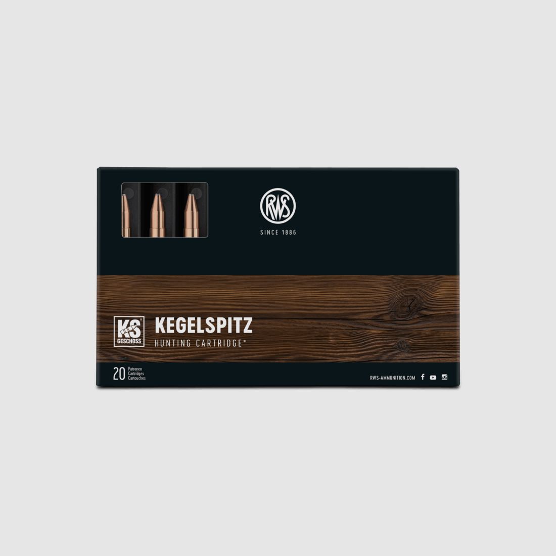 RWS Kal. 6.5x65 R RWS Kegelspitz 8.2 - Box mit 20 Stk