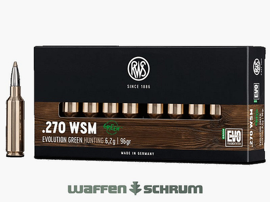 RWS .270WSM Evo Green 6,2g - 96gr