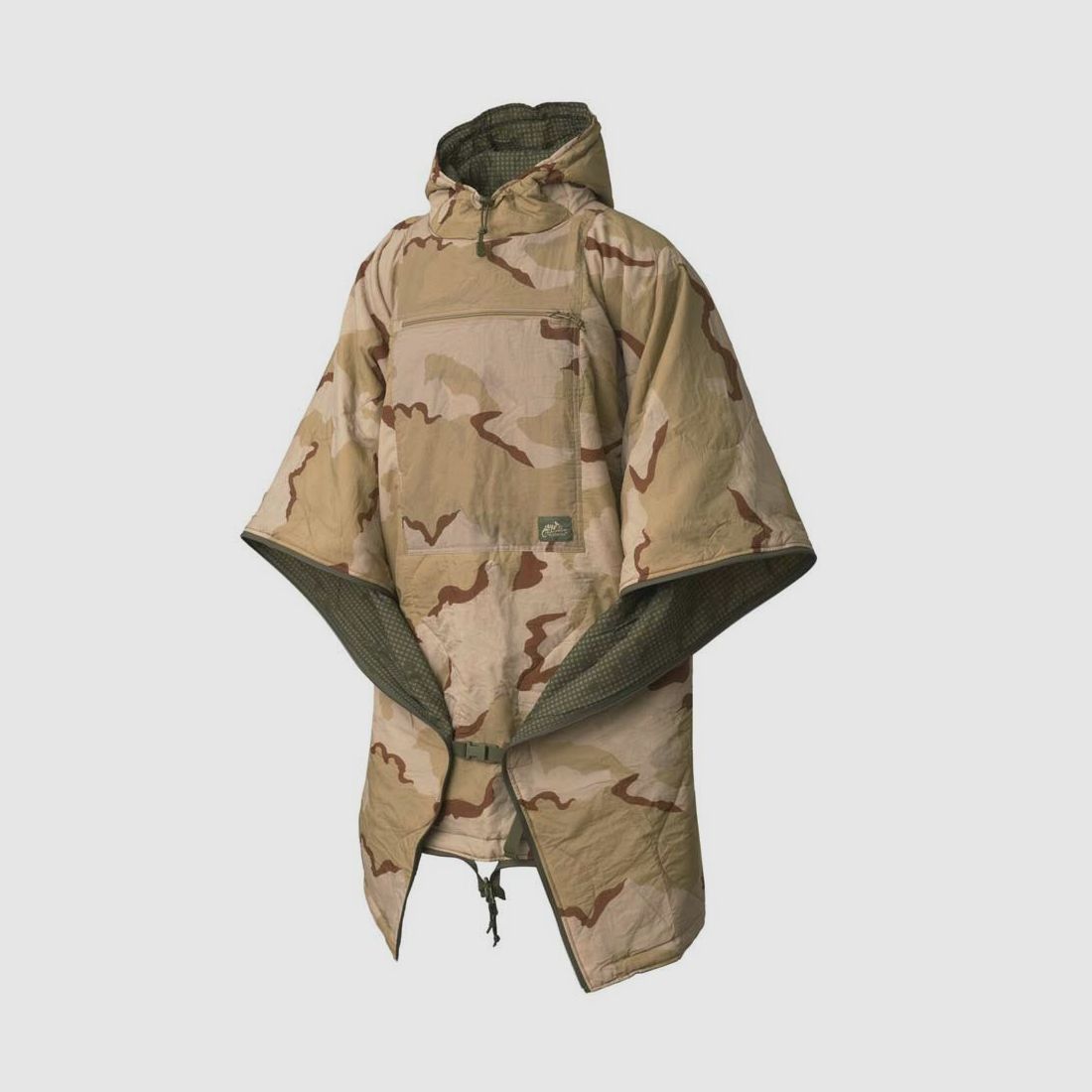 HELIKON-TEX REVERSIBLE SWAGMAN ROLL PONCHO CLIMASHIELD APEX  DESERT NIGHT CAMO / US DESERT